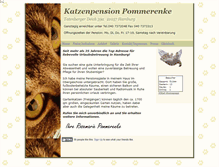 Tablet Screenshot of katzenpension-pommerenke.de